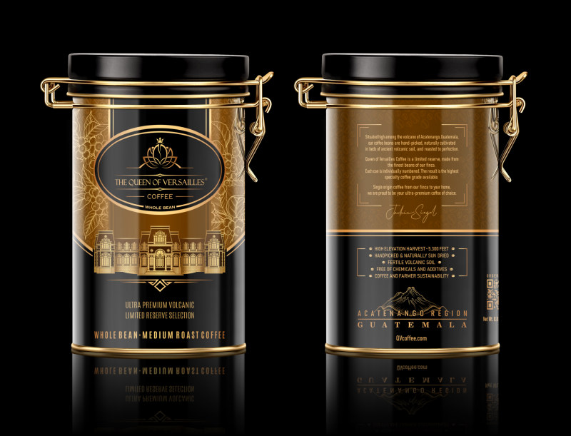 Brand Design and implementation -  the Queen of Versailles Coffee