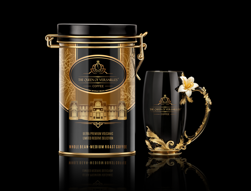 Brand Design and implementation -  the Queen of Versailles Coffee