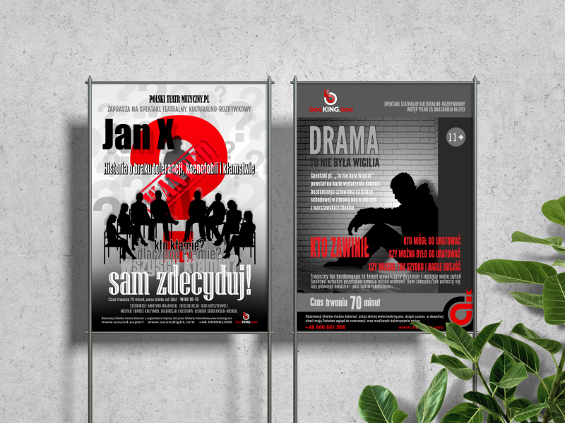 Plakat Jan X i Drama - Polski Teatr Muzyczny